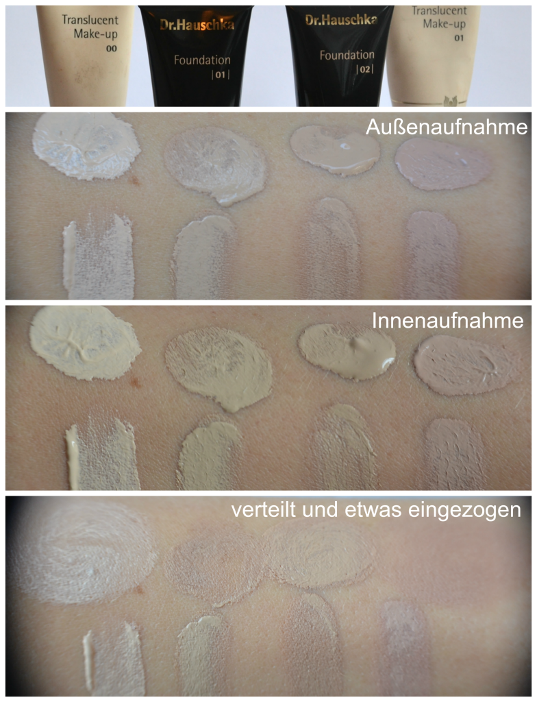 hauschka foundation swatch alt und neu