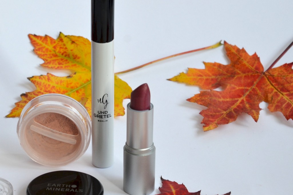 Herbst Mascara und Lippenstift -2 